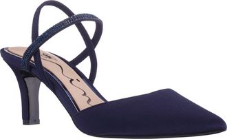 Nina Billie Slingback Pointed Toe Pump in Dark Navy at Nordstrom, Size 5.5