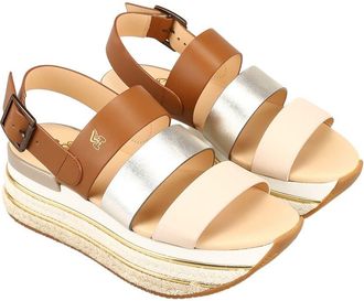 Hogan Paneled Platform Sandal