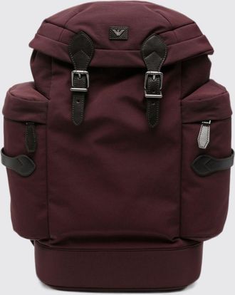 Emporio Armani Zaino grande in nylon con patta e fibbie logo Eagle