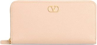 Valentino Garavani Vlogo Signature Leather Wallet