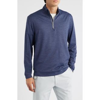 Johnnie-O Kanan Quarter Zip Pullover in Navy at Nordstrom, Size Xx-Large