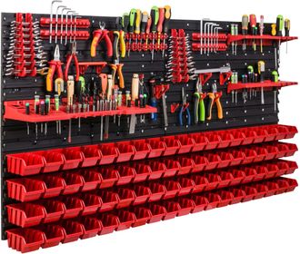 OEM Tablero De Herramientas Para Taller 156x78 Cm + 76 Cubetas