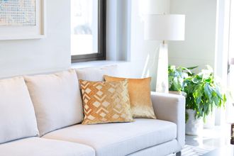 TJ Hughes Valencia - Cushion Cover in Mink - TJ Hughes