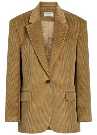 R&oacute;he Oversized Corduroy Blazer - Beige - 40 (UK12 / M)