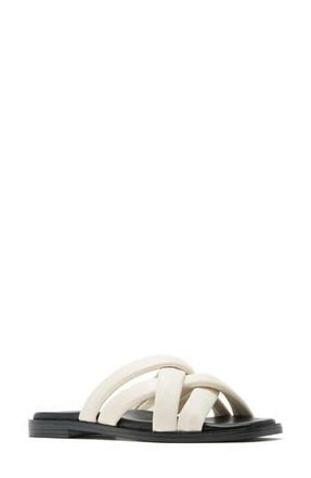 La Canadienne Fox Slide Sandal in Milk Leather at Nordstrom Rack, Size 10