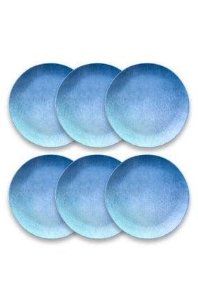 TarHong 6-Piece Oceanic Ombr&eacute; Salad Plate Set in Blue at Nordstrom Rack