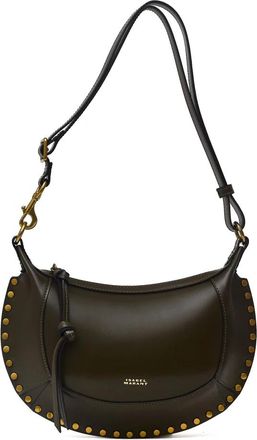 Isabel Marant Oskan Moon Bag - Dames - Schoudertassen - Groen - ONE Size - Leer - Tassen