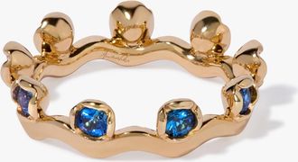 Annoushka 18ct Yellow Gold Sapphire Whoopsie Daisy Eternity Ring