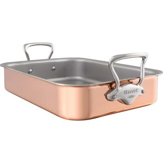 Bloomingdale's M150s Copper Tri-Ply Roasting Pan with Rack, 15.7 x 11.8-Inch at Nordstrom