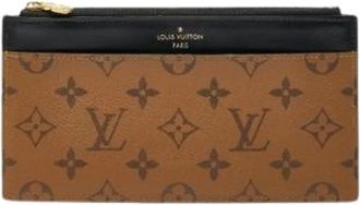 Louis Vuitton Pre-owned Wallets, female, Brown, Size: ONE SIZE Pre-owned Canvas Wallet