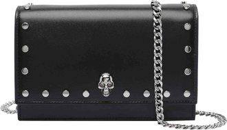 Alexander McQueen Mcqueen Black Small Skull Crossbody Bag