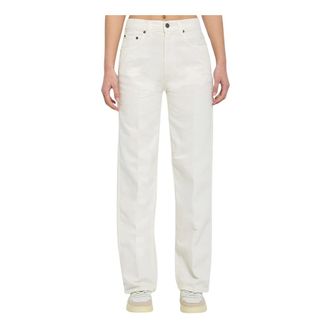 Haikure Straight Jeans, female, White, Size: W25 Worker Straight Jeans