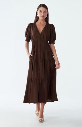 Willa Apple Midi Dress in Chocolate at Nordstrom, Size 2
