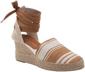Andr&eacute; Assous Payton Espadrille Wedge in Camel Multi at Nordstrom Rack, Size 11