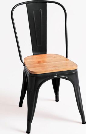 Regalos Miguel Regalos Miguel - Packs Sillas Comedor - Pack 2 Sillas Torix Madera Natural - Negro