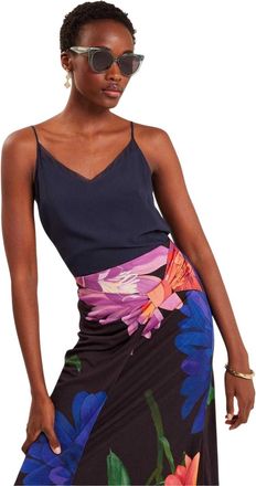 Ted Baker Lichtgewicht chiffon vest voor dames (Marine)