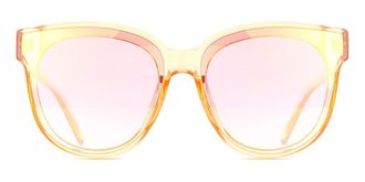 LMNT Sunglasses Square Full Rim Plastic Mens Sunglasses Yellow Size 54 - Free Lenses - LMNT