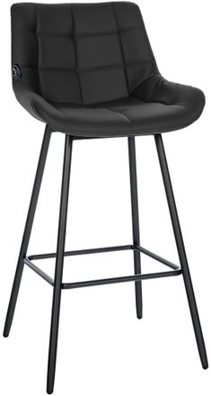 Clp Clp - Taburete De Bar Weston Negro Simil Cuero