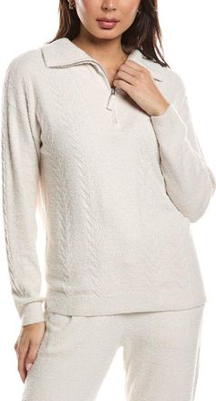 Barefoot Dreams Cozychic Lite Cable 1/2-Zip Pullover