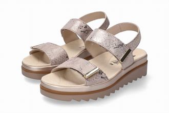 Mephisto Womens Dominica Platform Sandals In Light Taupe Boa