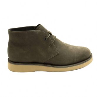 Camper Mens Tyre Lace-Up Ankle Boots In Dark Green