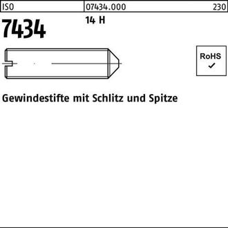 OEM Tornillo Prisionero Iso 7434 Punta/ranura M1,6x 2 14 H 100 Piezas