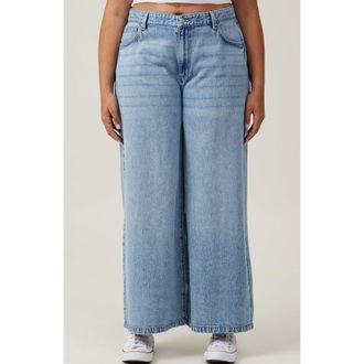 Cotton On Womens Lyocell Super Wide Jean in Coast Blue at Nordstrom, Size 2