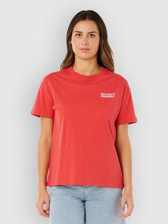 Rip Curl Ocean Break Relaxed Camiseta rojo