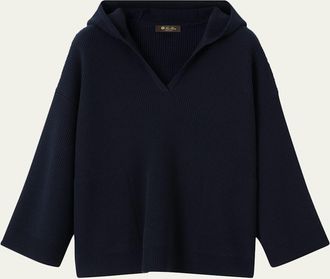 Loro Piana Sloop Hooded Virgin Wool Sweater