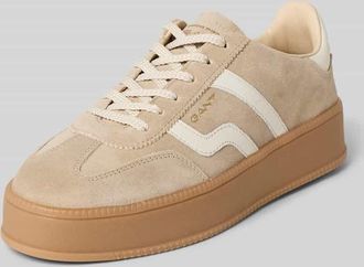 GANT Sneaker aus echtem Leder Modell Cuzmani in Beige, Gr&ouml;&szlig;e 37