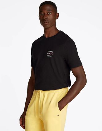 Tommy Hilfiger Mens Tommy Hilfiger Stack Mens T Shirt - Black - Size: 42