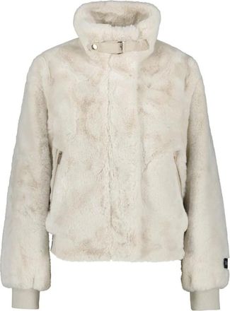 Rino&Pelle Ambra Faux Fur Jas - Dames - Jassen - Wit - M - Polyester - Jassen