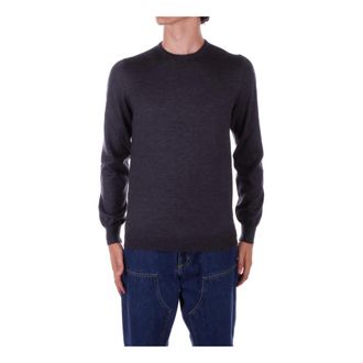 Tagliatore Round-neck Knitwear, male, Gray, Size: 3XL Grey Sweater Marley Wool