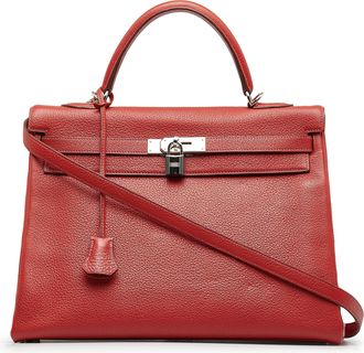 Herm&egrave;s Kelly Sellier Handtas met Top Handvat