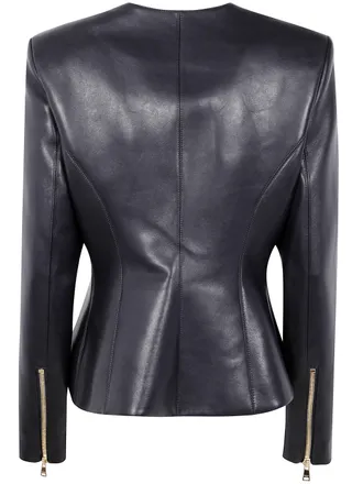 Balmain Zipped Lambskin Basque Jacket