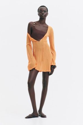 H&M Padded-cup High Leg Swimsuit in Dark Brown at Nordstrom, Size X-Small