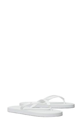 Tory Burch Kira Flip Flop in Optic White /Optic White at Nordstrom, Size 11