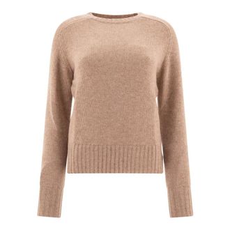 Ines De La Fressange Round-neck Knitwear, female, Beige, S, Arthur Jumper