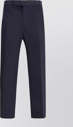 Thom Browne cotton high-rise straight-leg trousers
