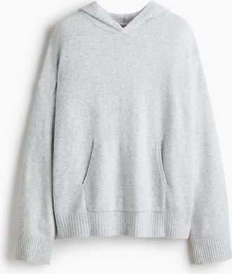 H&M Strick-Hoodie - Grau