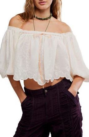 Free People Bali Daydream Melody Crop Top in Mother Of Pearl Comb at Nordstrom Rack, Size X-Small