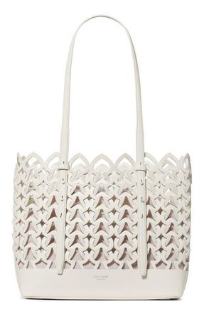 Kate Spade New York do it all woven large leather tote in Cream. at Nordstrom