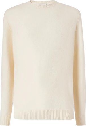 Saint Barth Regent Sweater - Heren - Ronde hals truien - Beige - XL - Wol - Truien & Vesten
