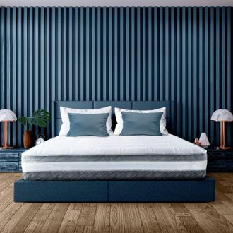 TANHK Materasso Una Piazza e Mezza con Molle Insacchettate e Memory Foam 100% Made in Italy 9 Zone Differenziate 600 Molle Altezza Reale 26 cm Ortopedico