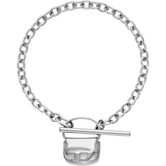 Diesel 1DR Charm Chain Bracelet in Silver at Nordstrom