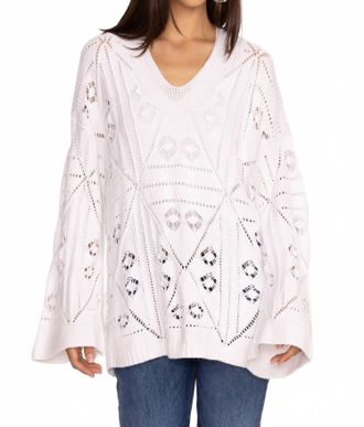 Johnny Was Baja Pullover Sweater In White