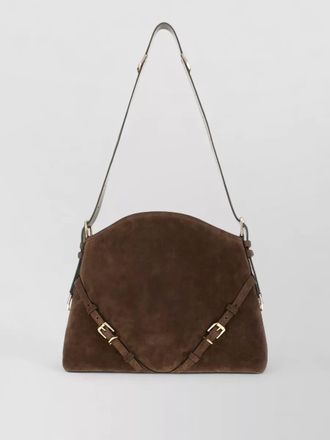 Givenchy leather voyou shoulder bag buckle detail