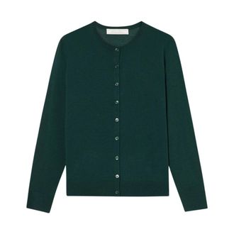 Brooks Brothers Relaxed Diamond Merino Vest - Dames - Vesten - Groen - XL - Wol - Truien & Vesten