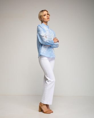 Tantra Basic wide leg jeans met een hoge taille