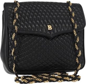 Bally Pre-owned Cross Body Bags, female, Black, Size: ONE SIZE Pre-owned Leather Shoulder Bag
